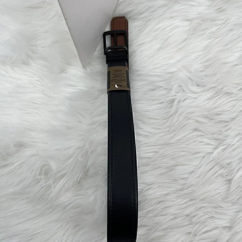 NEW Class Club Boys Reversible Belt Pant Size 6/8 Size 22/24 Brown Black Church